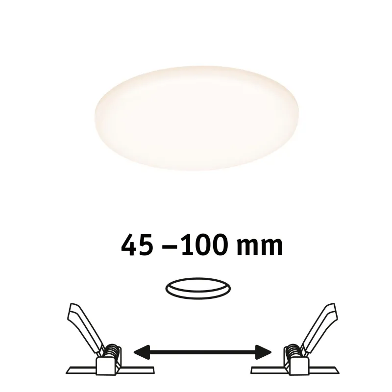 Pann ENC Veluna VariFit IP44 8,5W 3000K 125mm Synthétique - Pas cher