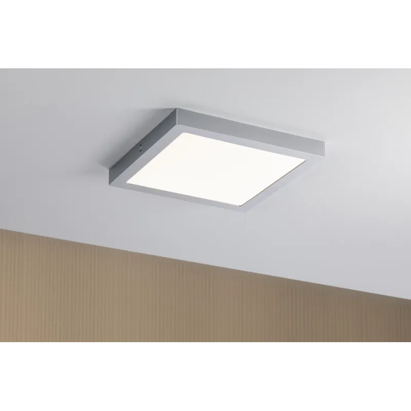 Panneau LED WallCeiling Abia 300x300mm 22W chrome mat 230V plastiqu...