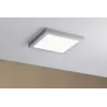 Panneau LED WallCeiling Abia 300x300mm 22W chrome mat 230V plastiqu...