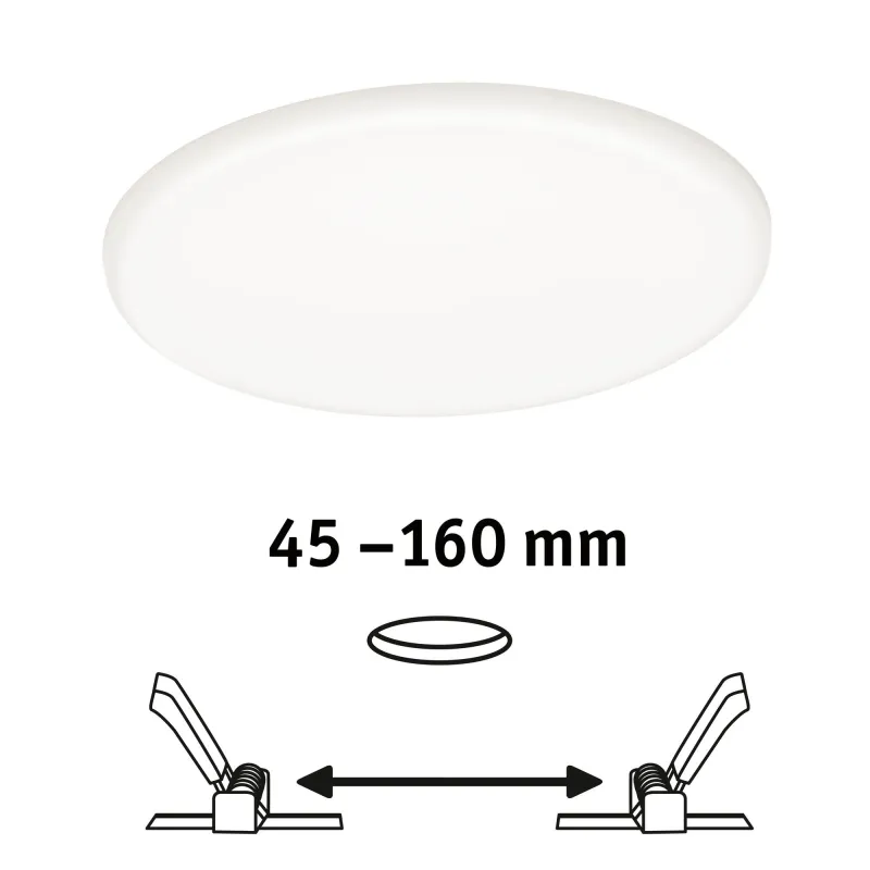 Pann ENC Veluna VariFit IP44 17,5W 4000K 185mm synthétique - Pas cher