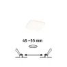 Pann ENC Veluna VariFit IP44 4,5W 3000K 75x75mm synthétique - Pas cher