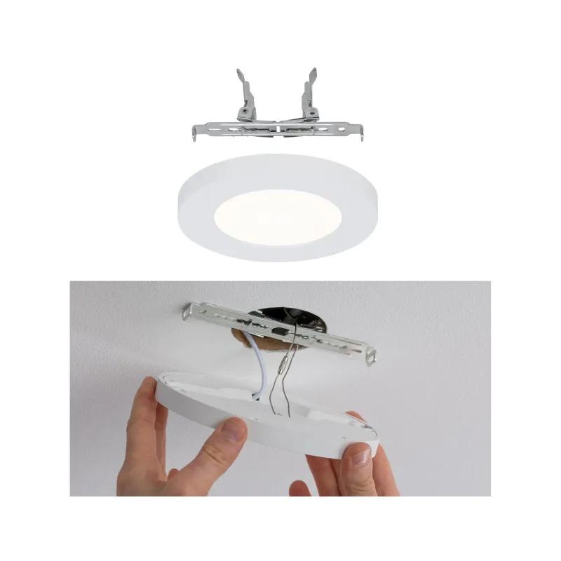 Pan. Enc Cover-it rd LED 1x6W/ 700lm 113mm 230V 3000K Blanc - Pas cher
