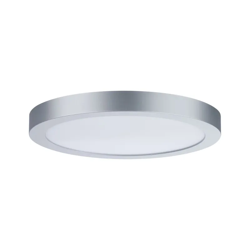 Panneau LED WallCeiling Abia 300mm 22W chrome mat 230V plastique - ...