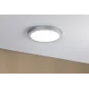 Panneau LED WallCeiling Abia 300mm 22W chrome mat 230V plastique - ...