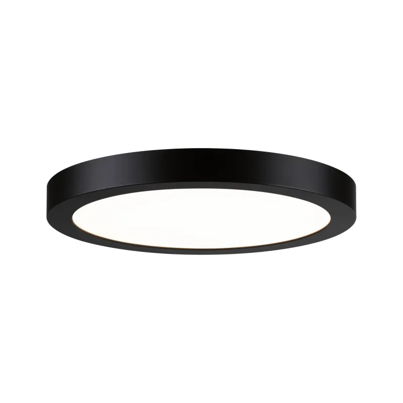 Panneau LED WallCeiling Abia 300 mm 22W Noir mat 230V plastique - P...