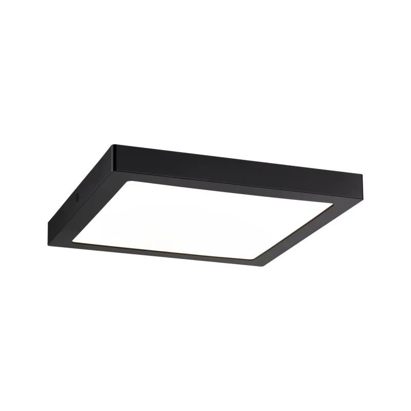 Pan LED WallCeiling Abia 300x300mm 22W Noir mat 230V plastique - Pa...