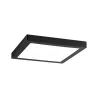 Pan LED WallCeiling Abia 300x300mm 22W Noir mat 230V plastique - Pa...