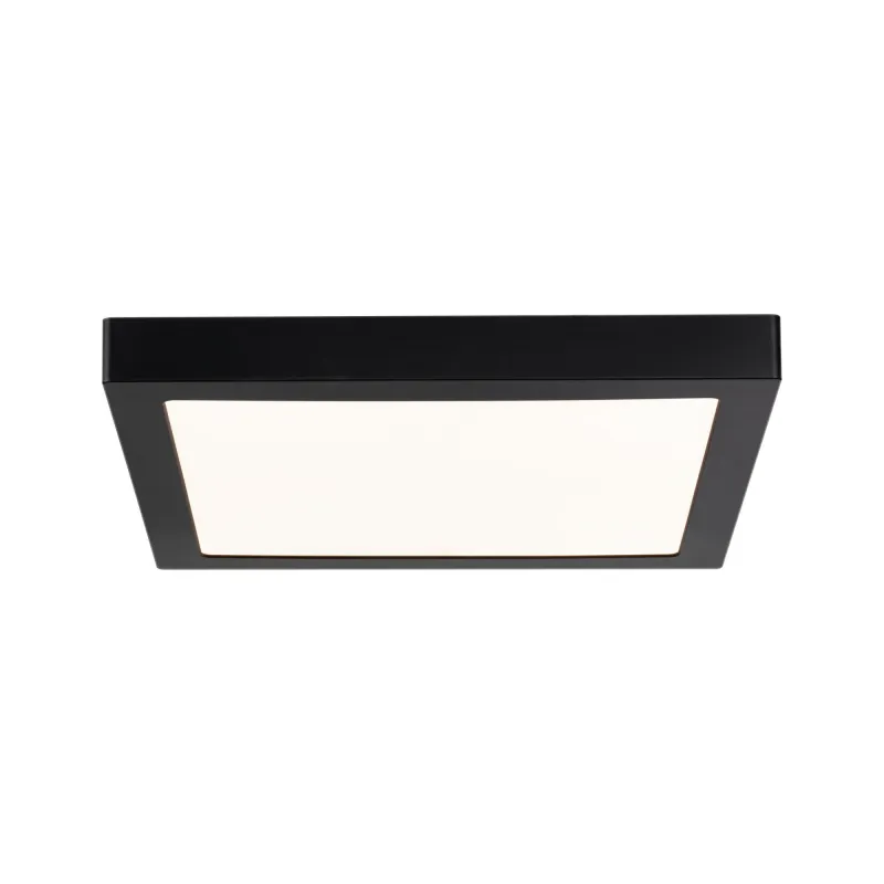 Pan LED WallCeiling Abia 300x300mm 22W Noir mat 230V plastique - Pa...