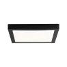 Pan LED WallCeiling Abia 300x300mm 22W Noir mat 230V plastique - Pa...