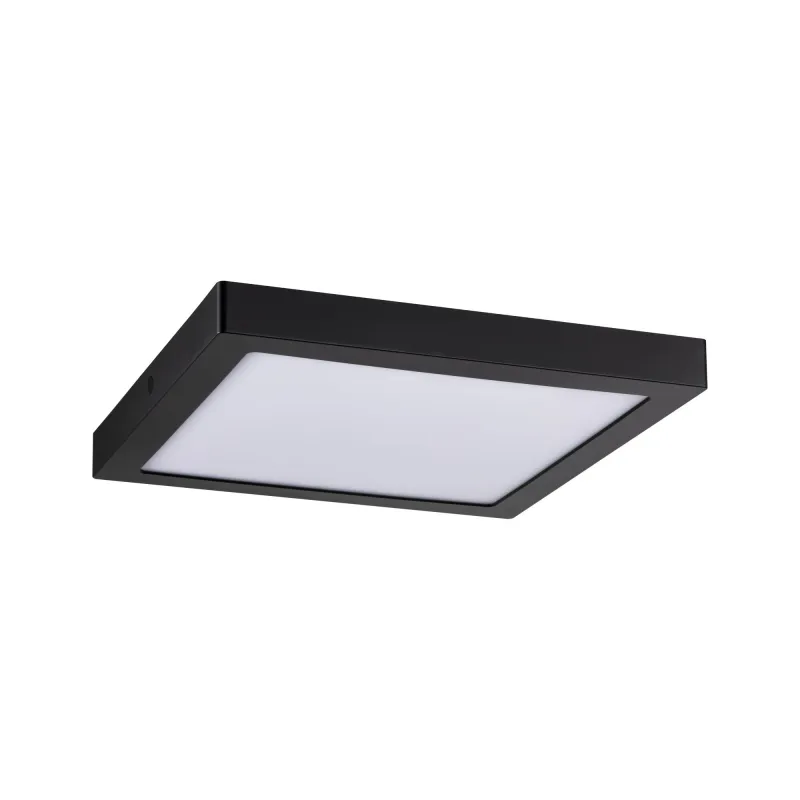 Pan LED WallCeiling Abia 300x300mm 22W Noir mat 230V plastique - Pa...