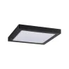 Pan LED WallCeiling Abia 300x300mm 22W Noir mat 230V plastique - Pa...