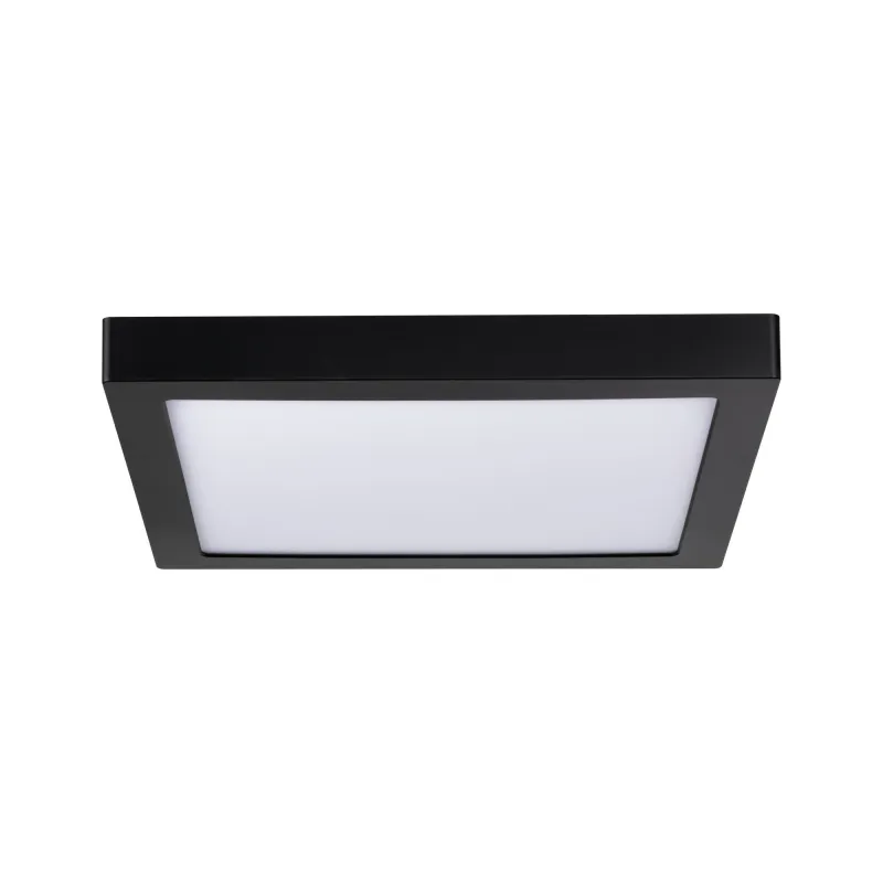 Pan LED WallCeiling Abia 300x300mm 22W Noir mat 230V plastique - Pa...