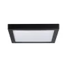 Pan LED WallCeiling Abia 300x300mm 22W Noir mat 230V plastique - Pa...