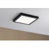 Pan LED WallCeiling Abia 300x300mm 22W Noir mat 230V plastique - Pa...
