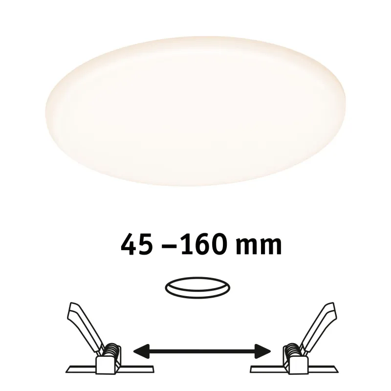 Pann ENC Veluna VariFit IP44 17W 3000K 185mm synthétique - Pas cher