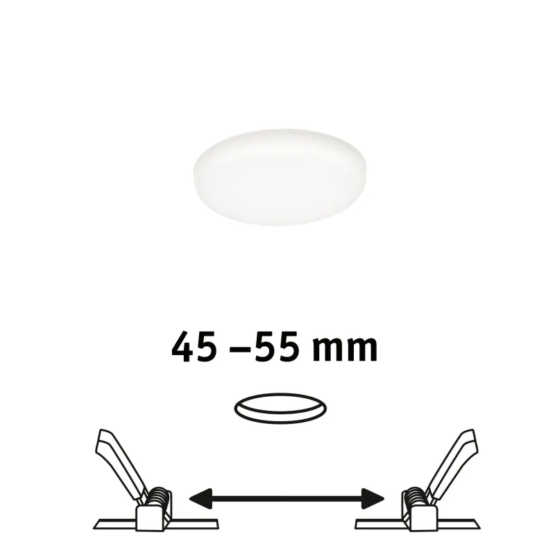 Pann ENC Veluna VariFit IP44 4,5W 4000K 75mm synthétique - Pas cher