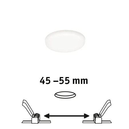 Pann ENC Veluna VariFit IP44 4,5W 4000K 75mm synthétique - Pas cher