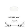 Pann ENC Veluna VariFit IP44 4,5W 4000K 75mm synthétique - Pas cher