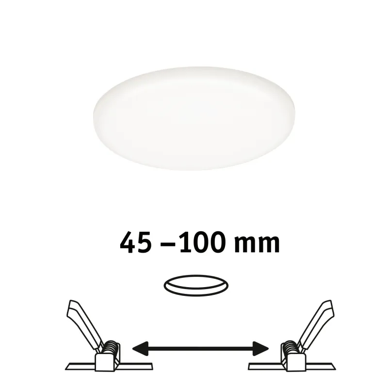 Pann ENC Veluna VariFit IP44 8,5W 4000K 125mm Synthétique - Pas cher