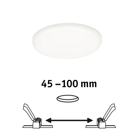 Pann ENC Veluna VariFit IP44 8,5W 4000K 125mm Synthétique - Pas cher