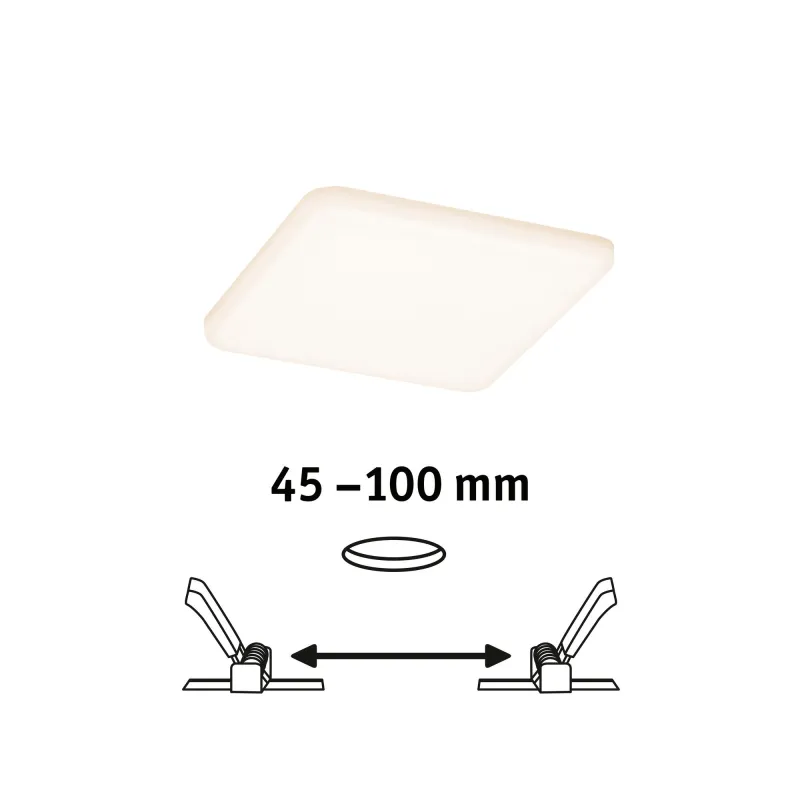 Pann ENC Veluna VariFit IP44 8,5W 3000K 125x125mm Synthétique - Pas...