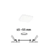Pann ENC Veluna VariFit IP44 4,5W 4000K 75x75mm synthétique - Pas cher