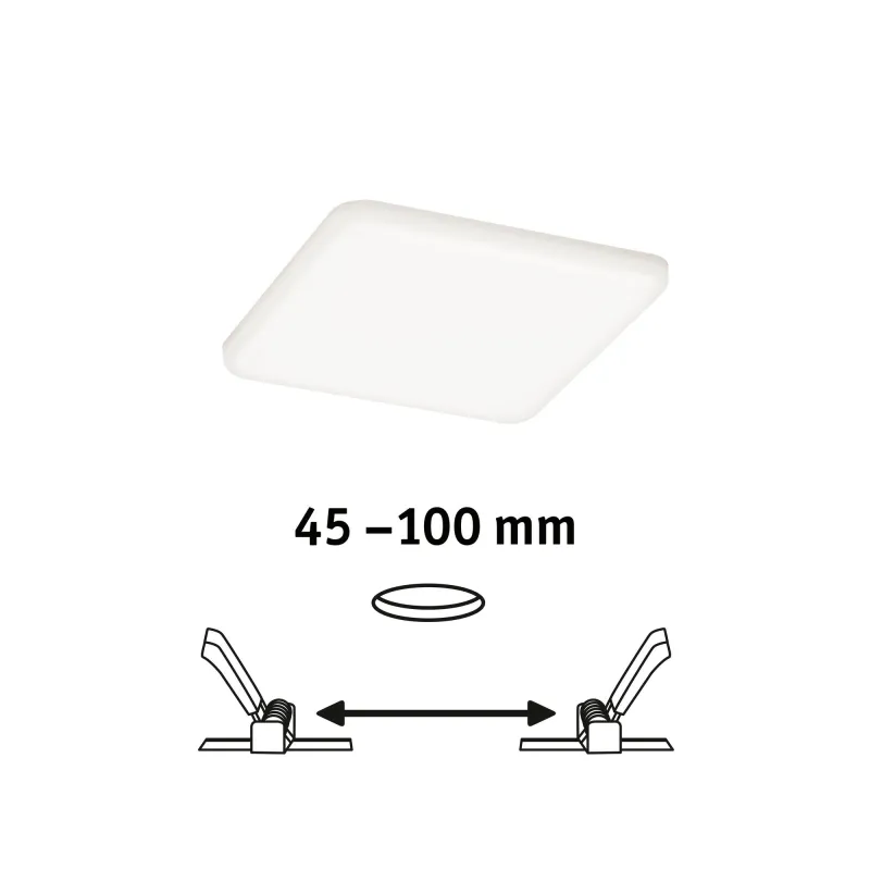 Pann ENC Veluna VariFit IP44 8,5W 4000K 125x125mm Synthétique - Pas...