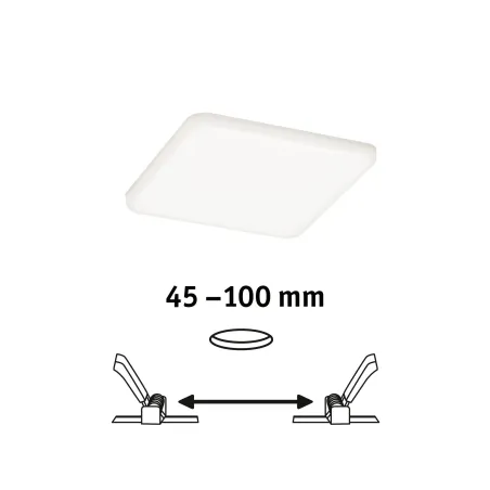 Pann ENC Veluna VariFit IP44 8,5W 4000K 125x125mm Synthétique - Pas...