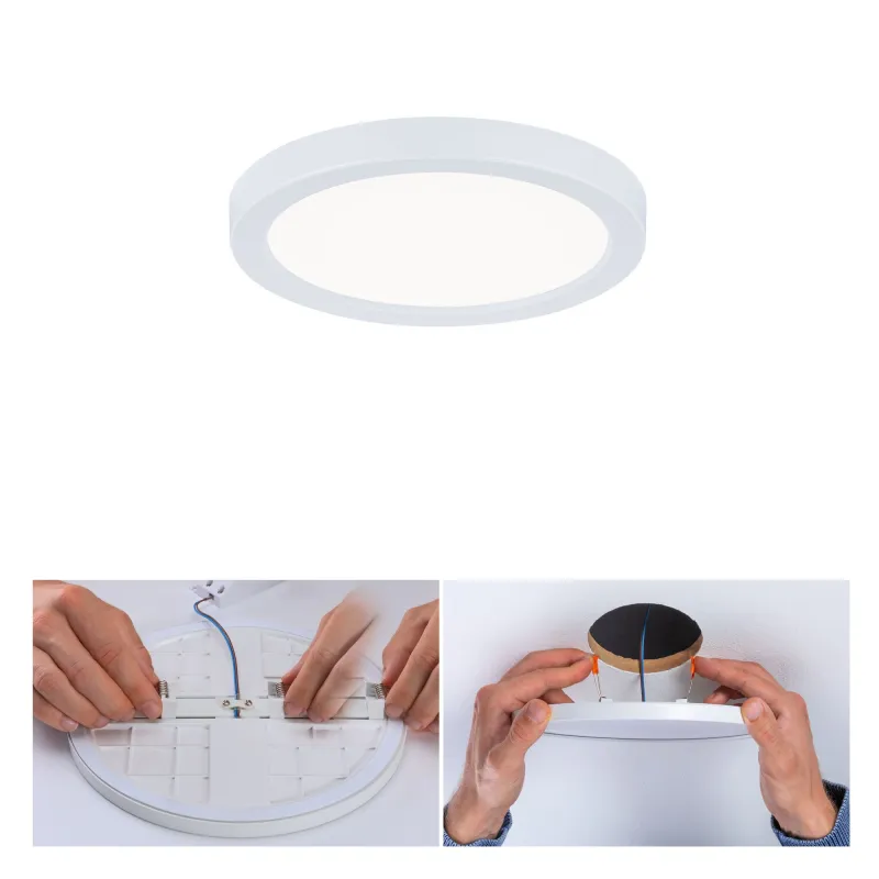 Panneau ENC AREO VariFit IP44 6,5W 4000K 118mm Blanc syn - Pas cher