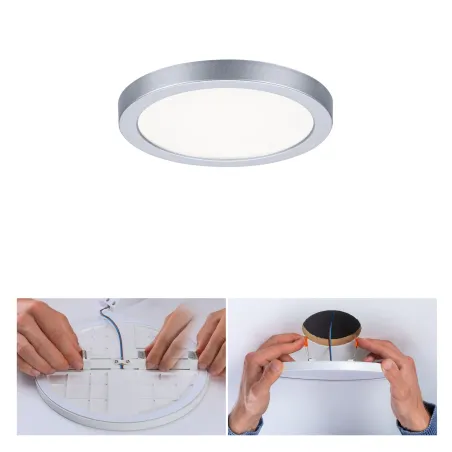 Panneau ENC AREO VariFit IP44 6,5W 4000K 118mm Chrome mat syn - Pas...