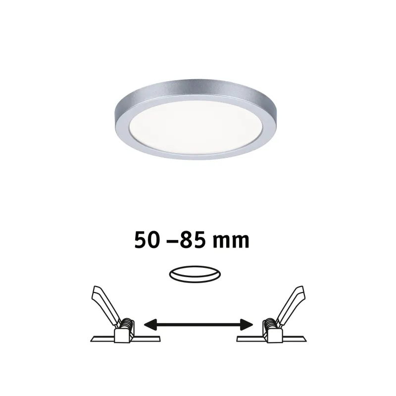 Panneau ENC AREO VariFit IP44 6,5W 4000K 118mm Chrome mat syn - Pas...