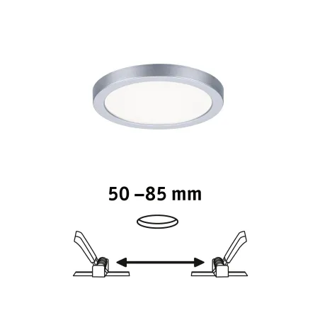 Panneau ENC AREO VariFit IP44 6,5W 4000K 118mm Chrome mat syn - Pas...
