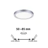 Panneau ENC AREO VariFit IP44 6,5W 4000K 118mm Chrome mat syn - Pas...