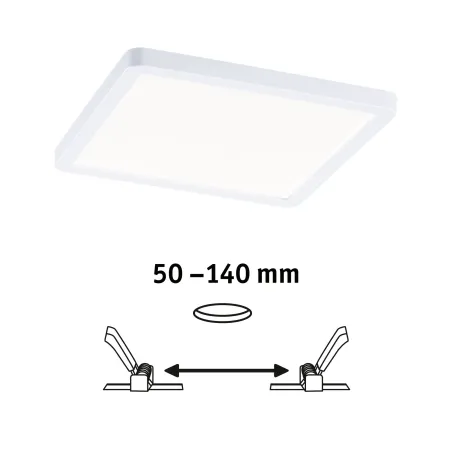 Panneau ENC AREO VariFit IP44 13W 4000K 175x175mm Blanc syn - Pas cher