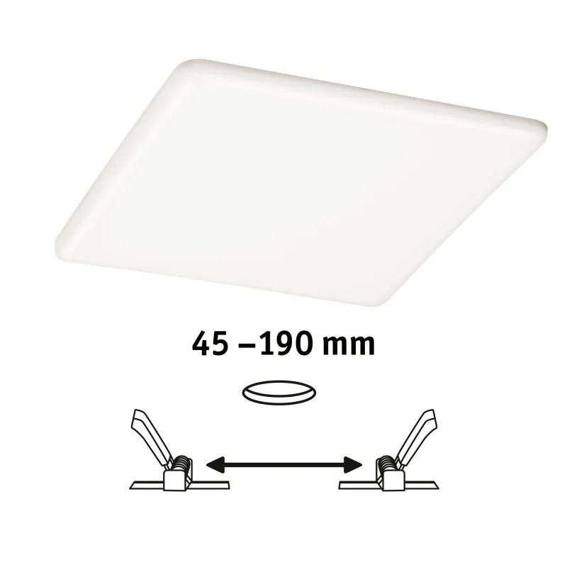 Pann ENC Veluna VariFit IP44 22W 4000K 3 Step dim 215x215mm synth -...