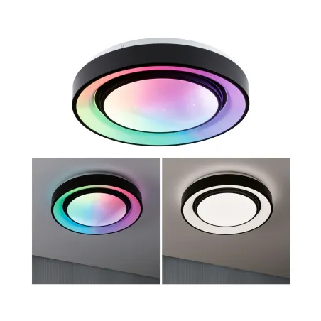 Applique/plafonnier Rainbow Dynamic RGB Tunable White LED 350mm Blanc/Noir 230V Synthétique/Métal