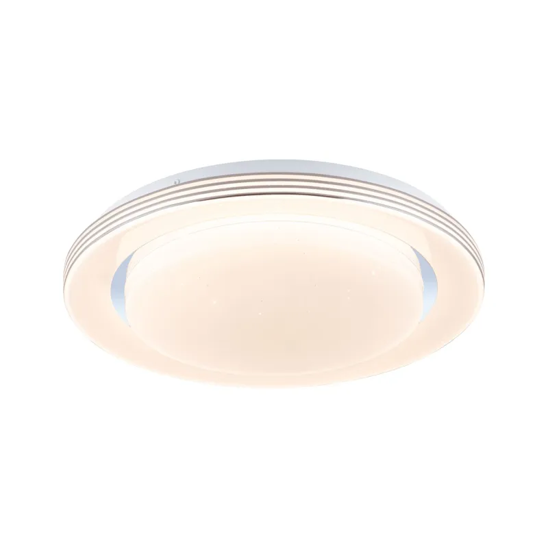 Applique/plafonnier Rainbow Dynamic RGB Tunable White 350mm Blanc/Chrome 230V Synthétique/Métal
