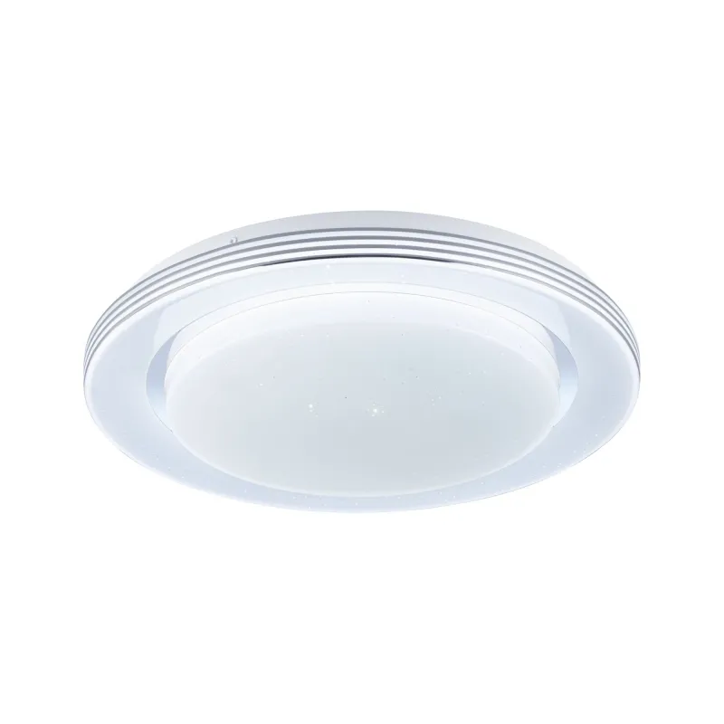 Applique/plafonnier Rainbow Dynamic RGB Tunable White 350mm Blanc/Chrome 230V Synthétique/Métal