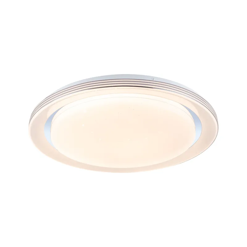 Applique/plafonnier Rainbow Dynamic RGB Tunable White 450mm Blanc/Chrome 230V Synthétique/Métal