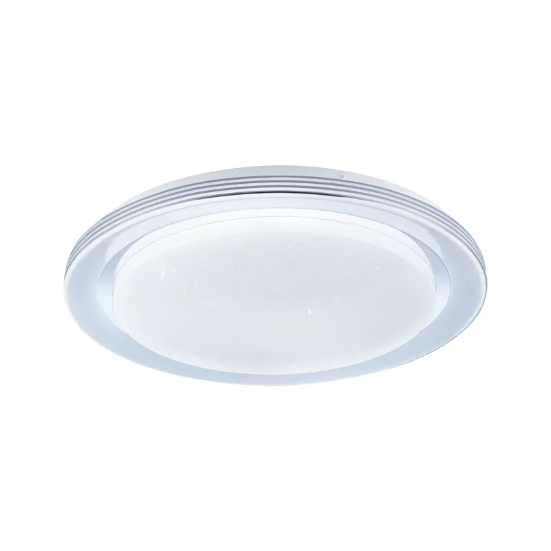Applique/plafonnier Rainbow Dynamic RGB Tunable White 450mm Blanc/Chrome 230V Synthétique/Métal