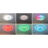 Applique/plafonnier Rainbow Dynamic RGB Tunable White 450mm Blanc/Chrome 230V Synthétique/Métal