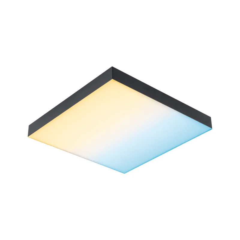 Panneau Velora Rainbow 295x295mm 13,2W dynamic RGBW noir 230V Métal