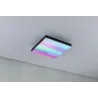 Panneau Velora Rainbow 295x295mm 13,2W dynamic RGBW noir 230V Métal