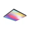 Panneau Velora Rainbow 450x450mm 19W dynamic RGBW noir 230V Métal