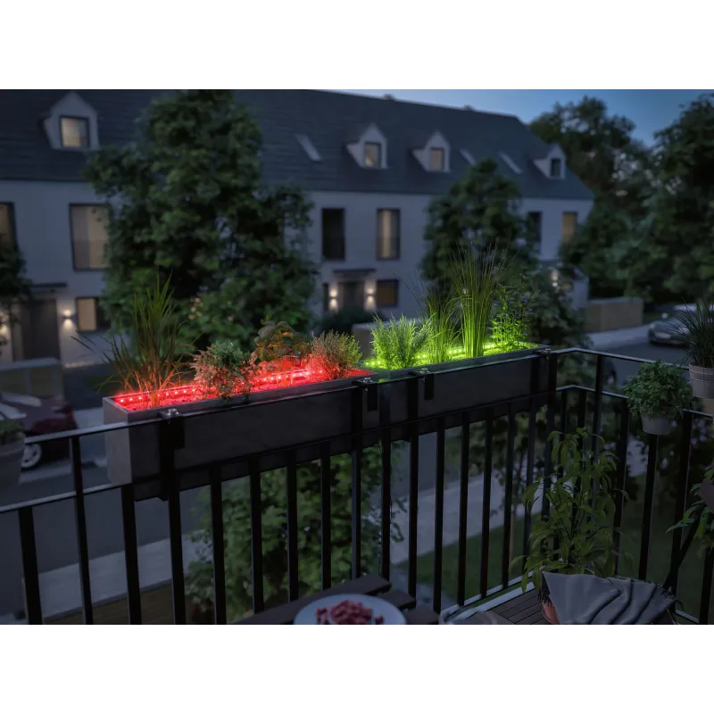 Outdoor Link + Light 80cm RGB Flower Box Extension avec Touch Switch