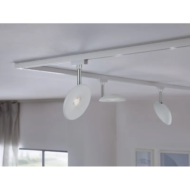Spot URail Sphere 7,4W Chrome mat Chrome 230 V plastique gradable 2...