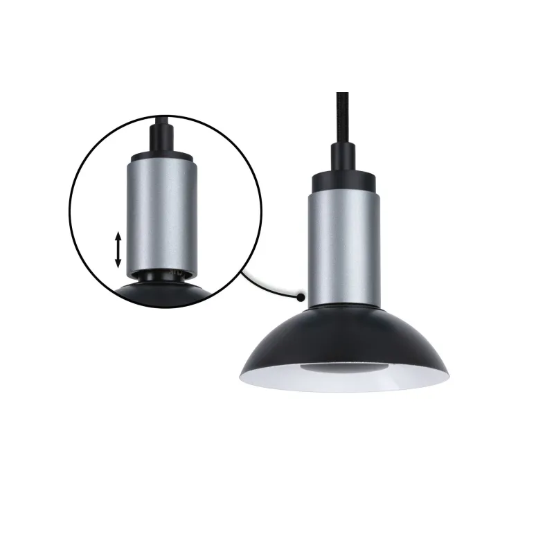 Suspension Runa max 1x_W GU10 Noir/Anthracite 230V métal