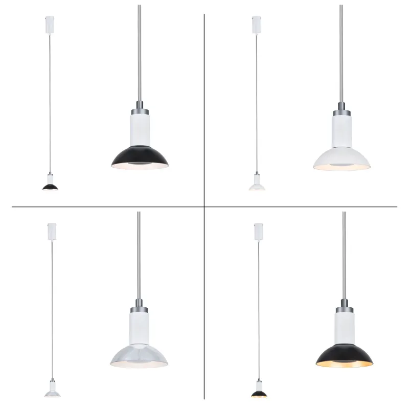 Suspension Runa max 1x_W GU10 Blanc/Gris 230V Métal