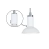 Suspension Runa max 1x_W GU10 Blanc/Gris 230V Métal