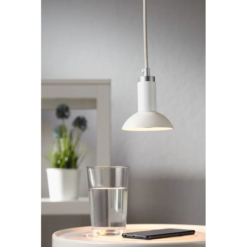 Suspension Runa max 1x_W GU10 Blanc/Gris 230V Métal